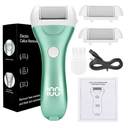 Electric Foot Callus Remover Waterproof Pedicure Foot File with LCD Rechargeable Exfoliating Foot Grinder Care Kit