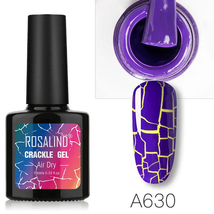 Crackle Gel Polish Cracking Nail Lacquer Quick Drying Nail Art Gel Manicure For UV Semi Permanent Base Top Coat