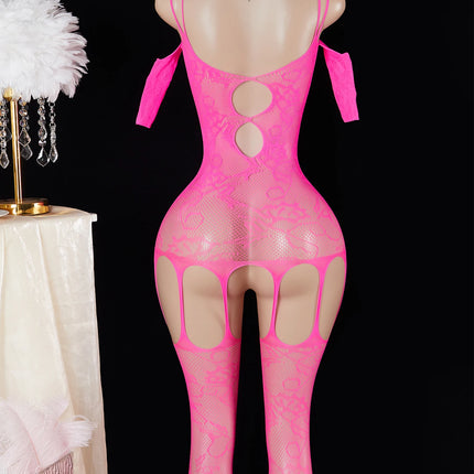 One Piece Open Bra Crotchless Underwear For Sex Lace Transparent Sexy Lingerie Plus Size Bodysuit Babydoll Dress Erotic Costumes