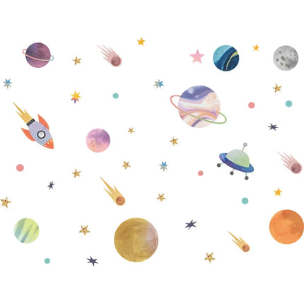 Star Rocket Star Children's Room Kindergarten Porch Home Room Decoration  Wall Decoration Wall Stickers  Wall Sticker Bedroom