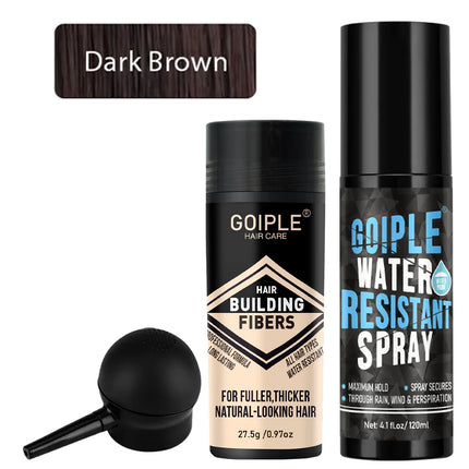Maximum Hold Hair Fiber Waterproof Spray Hair Building Fibers Perfect for All-Day Wear Fiberhold Spray for Fine or Thinning Hair