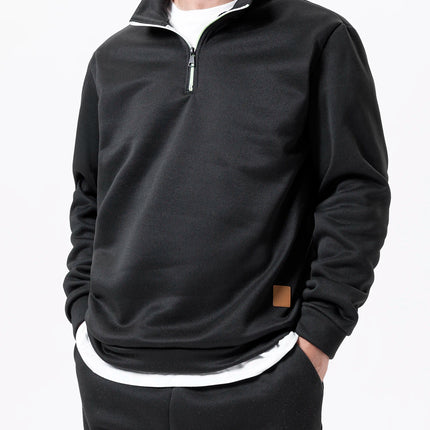 Men's Quarter Zip Up Sweaters Slim Fit Lightweight Mock Neck Pullover Casual Sweaters Half Turtleneck Knitted Outdoor Streetwear