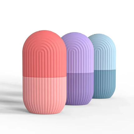 Silicone Ice Face Roller Beauty Lifting Ice Ball Face Massager Contouring Eye Roller Facial Treatment Reduce Acne Skin Care