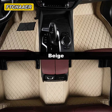 Custom Car Floor Mats For VW Polo Polo-Plus Polo-GTI Auto Carpets Foot Coche Accessorie