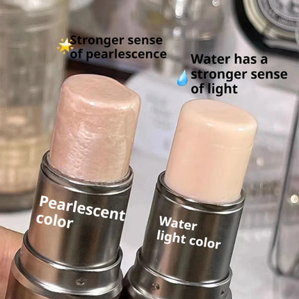 KAXIER High Gloss Stick Highlight Blush Water Light Shimmer Waterproof Sweatproof Face Contour Illuminator Brighten Rouge