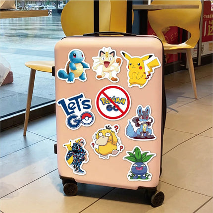 10/30/50pcs Kawaii Cartoon Pokemon Pikachu Stickers Japanese Anime Decals DIY Guitar Laptop Luggage Cute Manga Graffiti Sticker