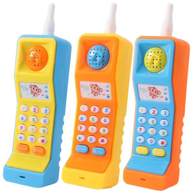 Musical Baby Phone Toys Simulation With Sound Light Mobile Phone Toy Cartoon Cute Enlightenment Kids Learning Cellphone
