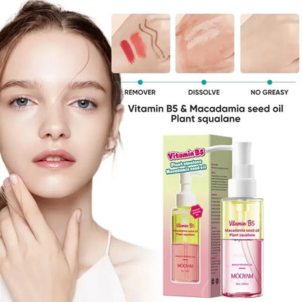 Vitamin B5 Cleansing Oil,Makeup Remover Oil,Gentle Pore Cleanser,Stubborn Makeup Remover,Natural Deep Cleansing Oil for all Skin
