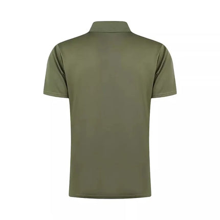 Men's Fashion Half-Zip Collar Polo Shirt, Solid Color Slim Fit Short Sleeve Top, Available in 11 Colors, Casual Men's Top S-5XL
