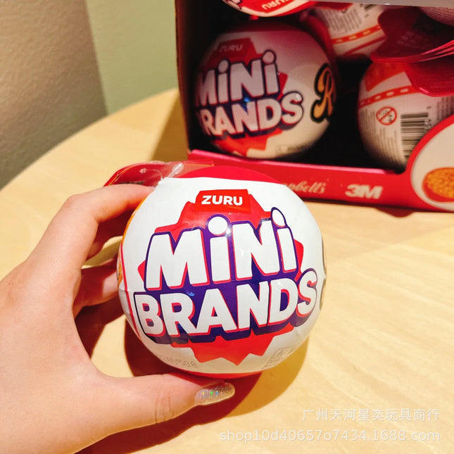 New Zuru Mini Brands Retro 5 Surprise Blind Ball 5 Minis Inside 50+ Retro Collectibles Mystery Capsule Toy For Collectors Gift