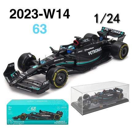 Bburago 1:24 2022~2024 F1 serie various style Red Bull RB19 Gran Premio de Austin SF23 W14 precision model car collection gift