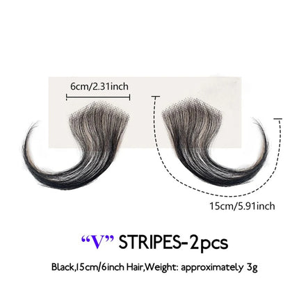 Lace Edges Baby Hair 100%Human Hair Edge for Women Swiss HD Lace Baby Hair Edges Strips Reusable Invisible Lace Hairline Instant