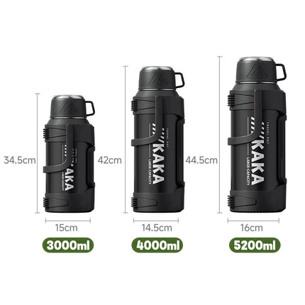 Portable Vacuum Insulated Cup Large Capacity 316 Stainless Steel Thermos Cup Outdoor Car Insulation Cooling Water Kettle