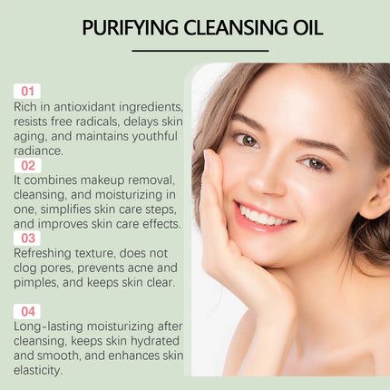 Makeup Removal Oil for Face Purifying Pores Shrinking Refreshing Non Irritating Cleansing Oil Remove Blackhead Soothing Skin Oil