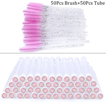 Diamond Eyelash Brush Tube Set / Tube Brosse Cils Diamant