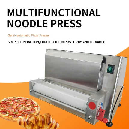 DR-5V/6V Electric Pizza Dough Roller Sheeter Machine Wall Hanging Suitable for Noodle Pizza Equipment Commercial Home 220V/110V