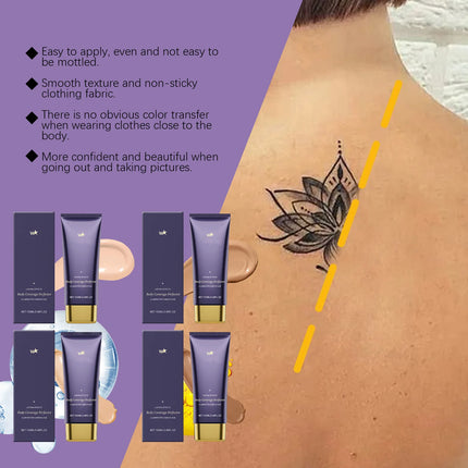 Beauty Body Coverage Perfector–Waterproof Leg & Body Makeup-Concealer For Scars, Spots, Veins, Tattoos and More Blend Cosmetics