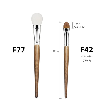 Natural Hair Blush Brush Face Highlighter Shadow Makeup Brushes Natural Goat Hairs Bronzer Pro Essential Cosmetic Tools