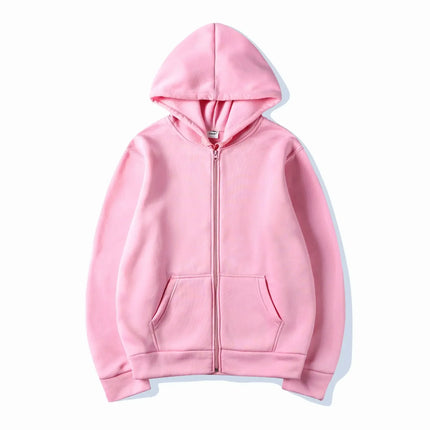2025 Fashion Casual Black Grey Blue Zipper Hoodie Hip Hop Street Sweatshirt Skateboarding Men/Women Hoodie Men's Hoodie