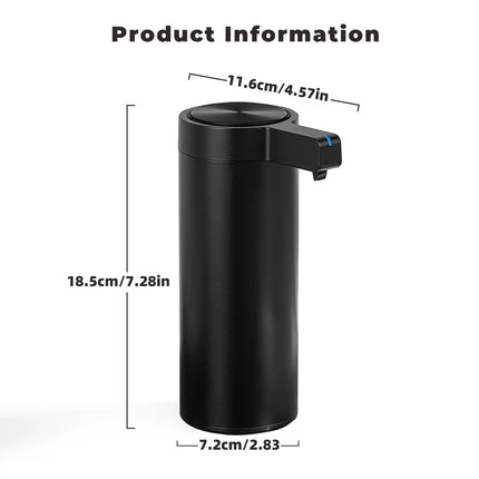 270ml Kitchen Soap Dispenser Automatic Sensor Hand Sanitizer Machine Intelligent Electric Body Wash Soap Dispenser 304 Stainl