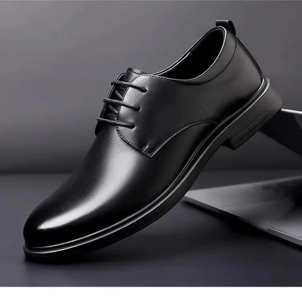 Soft Leather Casual Wedding Shoes for Men New Style Business Formal Breathable Autumn British Korean Version Pointed Toe Groom S