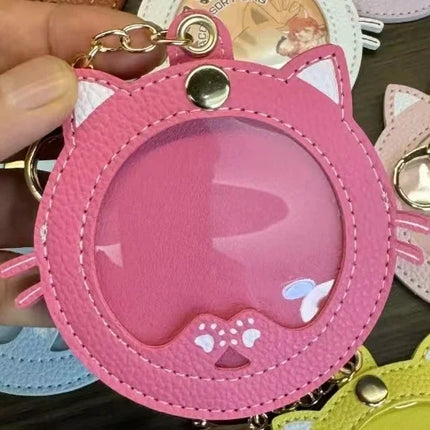 New Kawaii Cat shape Ita Bag Pins Badge Protector Case for 58mm Anime Badges Decoration Bag Accessories Pin Case birthday gift