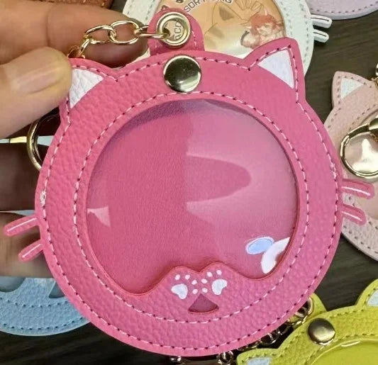 New Kawaii Cat shape Ita Bag Pins Badge Protector Case for 58mm Anime Badges Decoration Bag Accessories Pin Case birthday gift