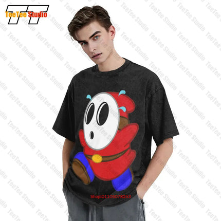 Shy Guy Mask Vintage Oversized T-Shirt 4HL3