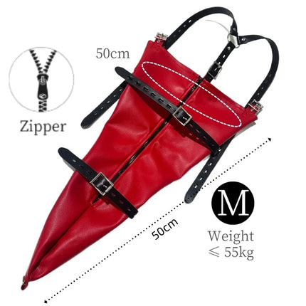 Erotic Games Both Arm Back Bondage Gloves with Adjustable Shoulders Strap Handcuffs for Couple Secure Restraint Adult Sex Toys