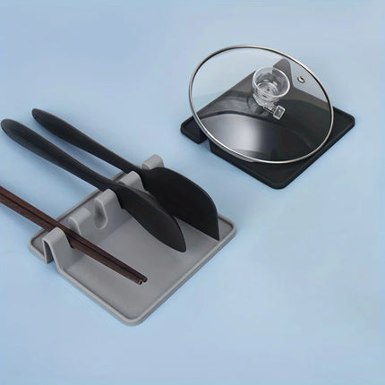 Silicone Kitchenware Rack Kitchen Tableware Drying Mat Spoon Chopsticks Spatula Storage Rest Holder Multifunctional Non-Slip Pad