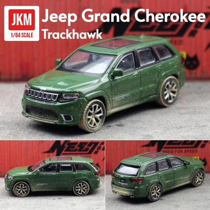 1/64 Jeep Grand Cherokee Trackhawk Miniature 1:64 JKM Toy Car Model SUV Sport Vehicle Free Wheels Diecast Metal Collection Gift