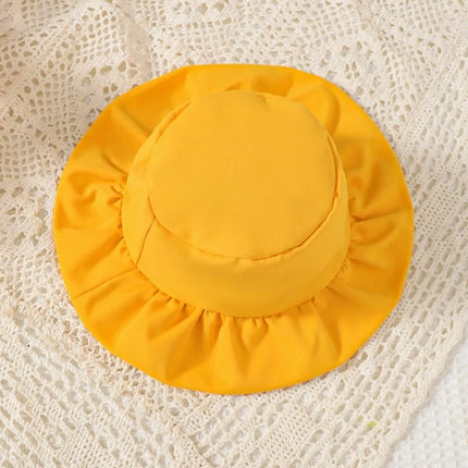 2Pcs Newborn Baby girl Little Bee Suspender Bodysuit+Hat Set for Baby girls 0-18 Months to take full moon Commemorative photos