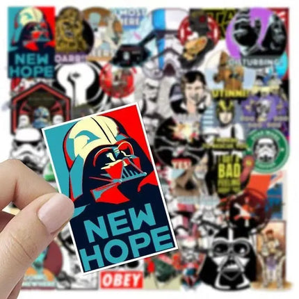 60 Star Wars cartoon graffiti skateboard creative personalized decorative stickers for mobile phones,luggage,waterproof stickers