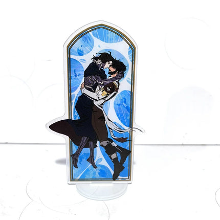 Hot League of Legends Arcane Game Peripherals Acrylic Stand Aso the King of Man the Sword Saint Desktop Display 15CM Collection