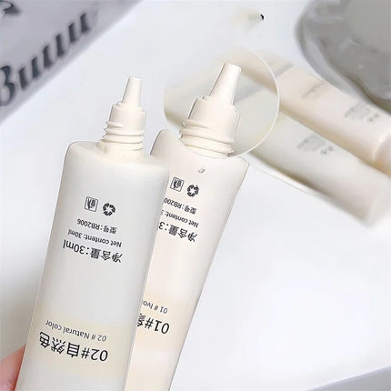 Moisturizing Liquid Foundation Ivory White Natural Color BB Cream Waterproof Lasting Base Concealer Lightweight NonSticky Makeup