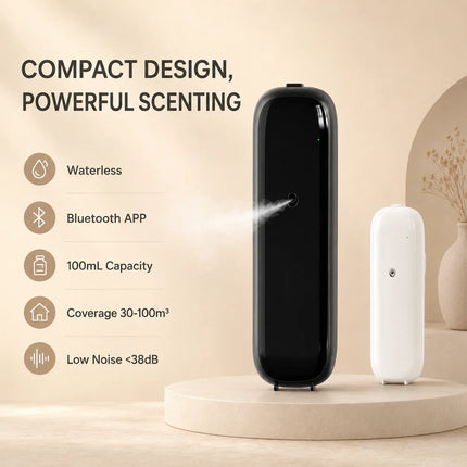NAMSTE Smart Bluetooth Aroma Diffuser Machine Wall Mounted  Waterless Plug in Scent Machine for Home Office Bathroom Corridor