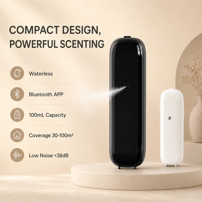 NAMSTE Smart Bluetooth Aroma Diffuser Machine Wall Mounted  Waterless Plug in Scent Machine for Home Office Bathroom Corridor