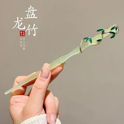 New Chinese Style Hair Stick for Women Flower Tassel Hairpin Women Ancient Style Hair Stick Ornament Hair Insert Accessories