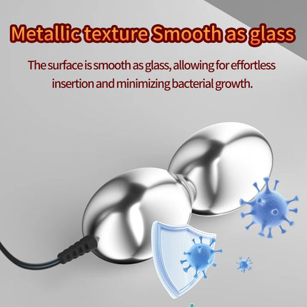 New Bipolar Electric Shock Anal Plug Vestibular Male and Female Metal Anal Plug SM Remote Electric Shock Stimulator Sex Toys 18+