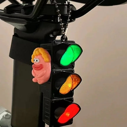 1/2Pcs Simulation Electronic Traffic Light Keychain Pendant Mini Pedestrian Light LED Light-emitting Toy Kids Cognitive Toy Gift