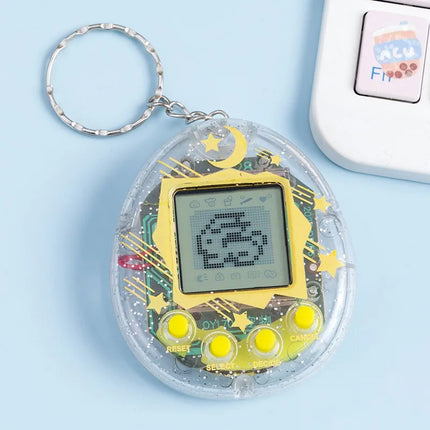 2026 New Cross-Border Electronic Pet Machine Virtual Retro Handheld Game Keychain Children's Toy Gift Luminous Toys
