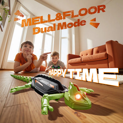 Kid Wall Climbing Chameleon Remote Control Cockroach Spider Gecko Simulation Crawling Toy Charging Halloween Prank Toy Gift