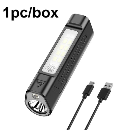 Ultra Bright LED Flashlight New Infrared Rechargeable Waterproof Torch with Pen Clip Magnetic Outdoor Camping Emergency Lanterna