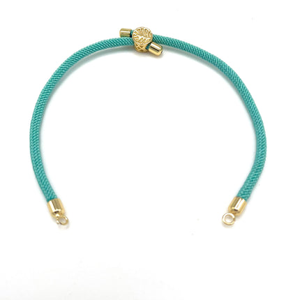 10Pcs Nylon Cords Twisted Braided Adjustable With Brass Findings DIY Jewelry Slider Bracelet Making Accessories Wholesale
