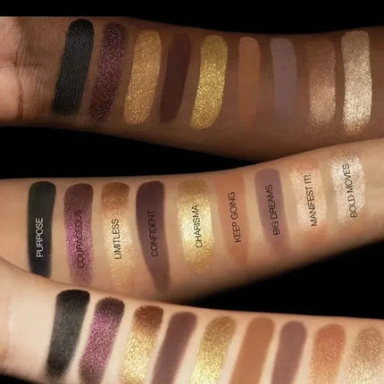 Huda beauty 18 Colors Empowered Eyeshadow Palette High Pigmentation Eye Makeup New Nude PALETTE Matte Charming Glitter Shadow