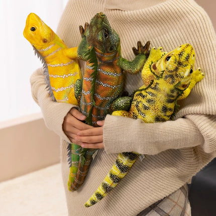 New 50cm Cute Long Soft Bearded Lizard Plush Toy Real Life Reptile Dragon Stuffed Animal Lovely Room Decor Gift For Boy And Girl