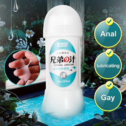 Water-Based Lubricant Safe Vaginal Anal, Wash-Free Long-Lasting Lube for Couples, Adult Erotic Tools Compatible Condoms 18+