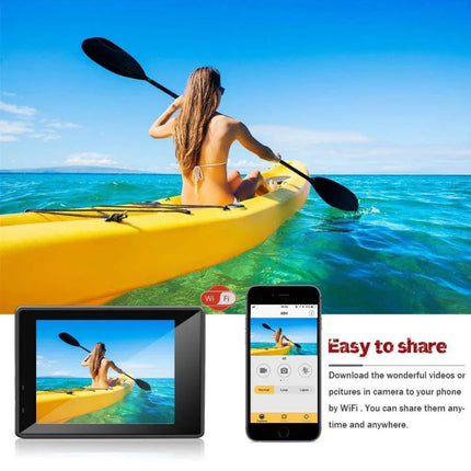 Ultra HD 4K Action Camera 30fps/170D Underwater Helmet Waterproof 2.0-inch Screen WiFi Remote Control Sports go Video Camera Pro