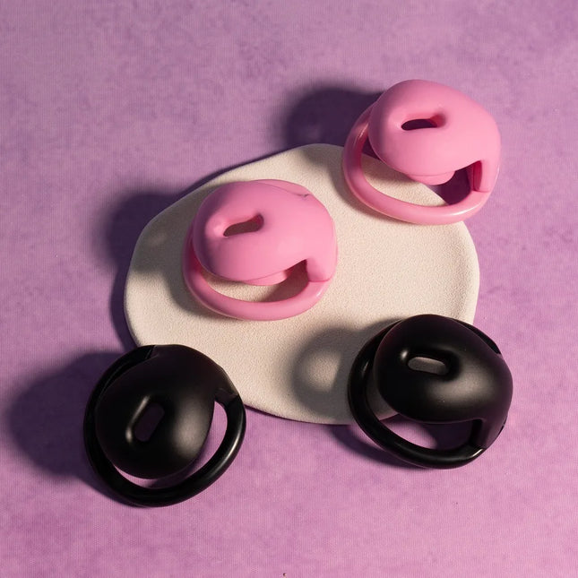 Male Chastity Cage with 4 Size Rings Positive/Negative Chastity Device Sissy CB Lock Penis Bondage SM Chastity Lock Sex Toys Men