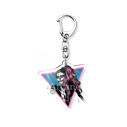 Lady Gaga Abracadabra Sexy Actress Acrylic Icon Keychain Cool Bag Charm Pendant Fan Key Chain Souvenir Creative Friend Kingring